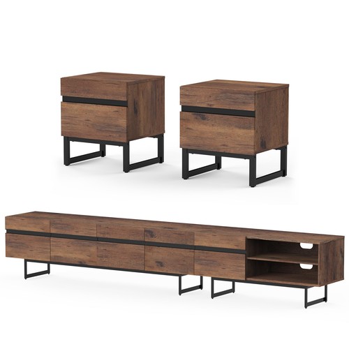 113 inch piece stand - 3-piece, tv