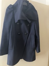 French Connection Navy Tulip Hem Coat  Size 6