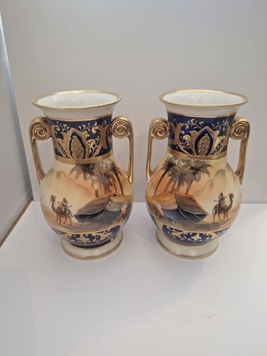 Pair noritake vases - pair,