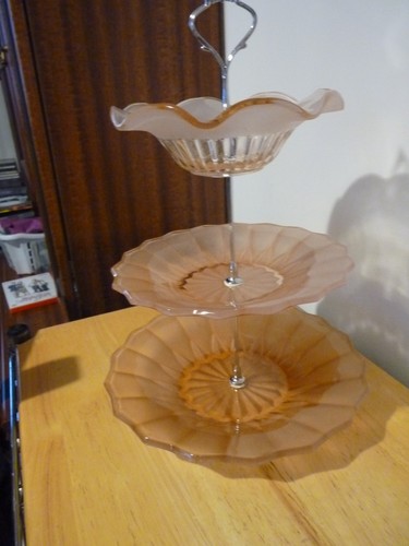 Tier bagley glass cake stand - 3,