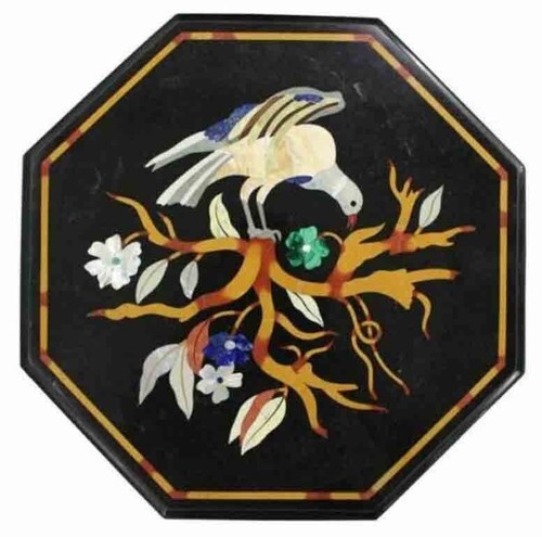 Black coffee center marble - 12",