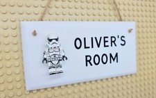Stormtrooper Childs Door Sign - Handmade Bedroom Sign - Stocking Filler