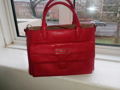 Dkny red crocodile leather - red,