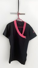 BNWOT Beauty Tunic Hairdressing Black & Pink Beauty Salon Nail technician spa 