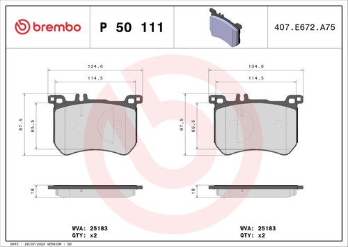 Front axle brembo - brembo, 111