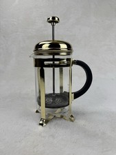 La Cafetiere 8 Cup French Press Gold Coffee Maker Cafetiere Glass Plunger
