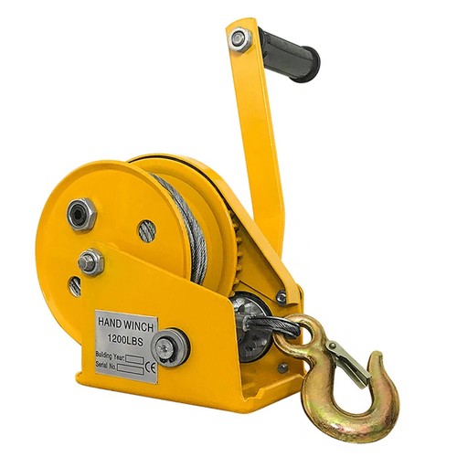 Compact hand crank - hand-crank, winch