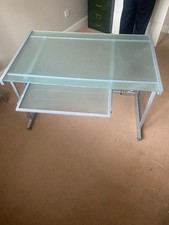 John Lewis glass desk and