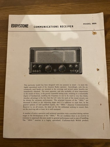 Eddystone radio 888a - radio,