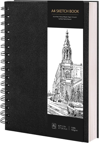 Sketchbook spiral - a4, sketchbook,