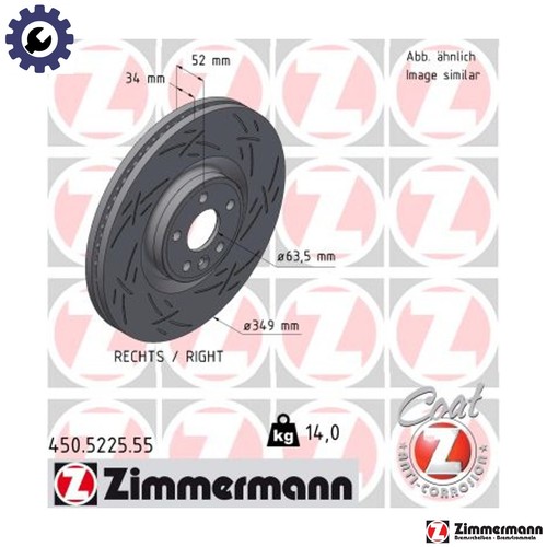 Brake disc 450 5225 for - brake, 450.5225.55