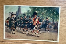 Old Postcard Of The Pipes And Drums Of The Seaforth Highlanders