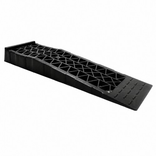 Wedge shaped plastic car ramp - plastic,