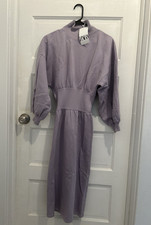 ZARA Lavender Knit Mock Neck