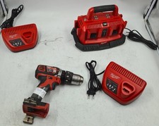 Lot of 4 Milwaukee Cordless Tools - Drill/Driver M18BPD, Working