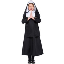 Costume Halloween Party Book Week Fancy Dress Child Sister Outfit Kids Girls Nun
