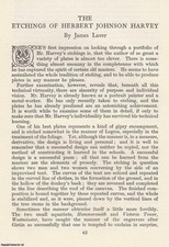 THE ETCHINGS OF HERBERT JOHNSON HARVEY. AN ORIGINAL ARTICLE FROM THE BOOKMAN'S J