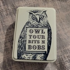 Owl Your Bits n Bobs Metal Tin