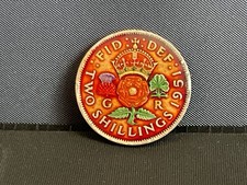 1951 Two Shilling Enamelled