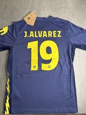 Atlético Madrid 25/26 Dri-FIT Away Shirt In Binary Blue Size Medium With Alvarez