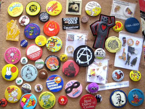 Vintage badge collection - vintage,