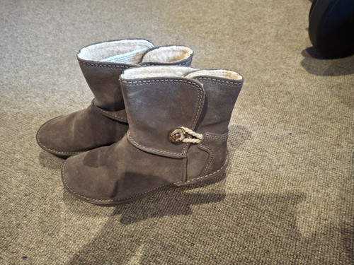 Girls clarks grey suede - girls,