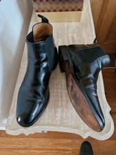Loake Black Chelsea Boots - Polished Leather - Size 11