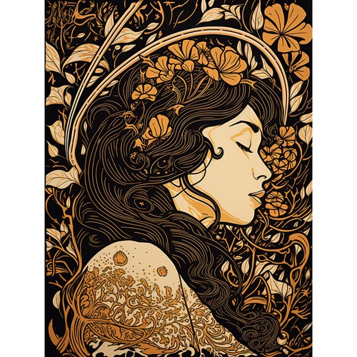 Sleeping beauty modern - beauty, art