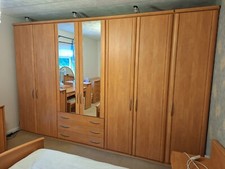 LUXURY GERMAN MOBEL 7-PIECE MASTER BEDROOM SUITE. MAPLE BIRCH COLOUR