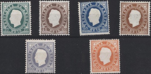Angola 1886 embossed king - 1886,