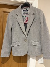 Joules UK 14 Olivia Grey Tweed