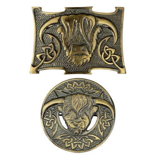 Men highland cow antique - men's,