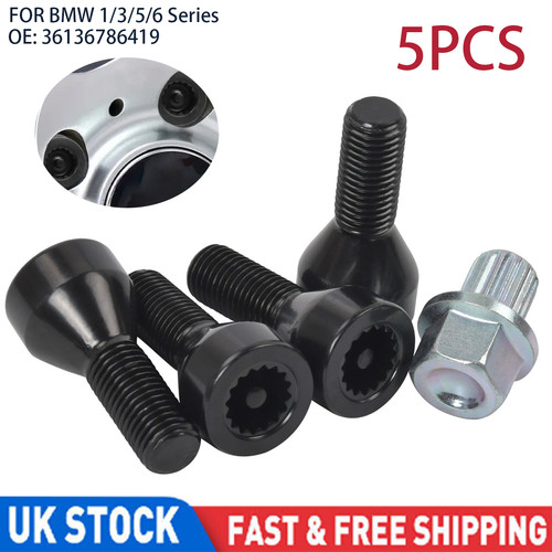 5pc locking wheel nuts bolts - nuts,