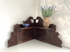 Antique Shelf Corner Mahogany