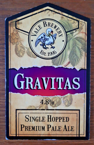 Vale brewery beer ale pump - vale,