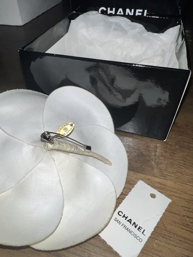 Chanel camellia flower brooch - chanel,