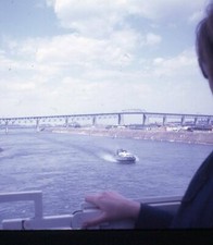 Hovercraft boat moving down - hovercraft,
