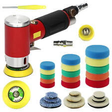 High-Speed Air Sander Random Orbital Car Polisher Buffer Tool with 1"/2"/3" Pads