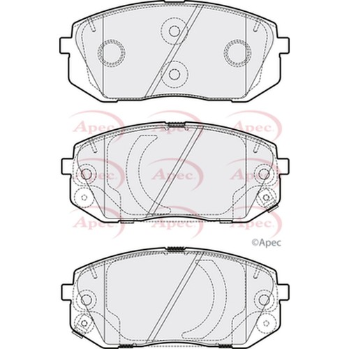 Brake pads set for kia - brake,