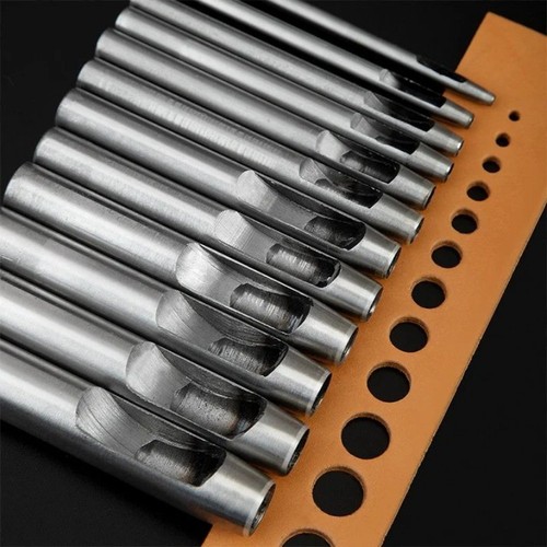 Hollow punch set - set, leather