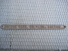 vintage cast iron plate sign plaque