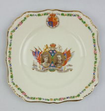 J&G Meakin 19cm Tea Side Plate - King George V Silver Jubilee 1935 - 2 Available