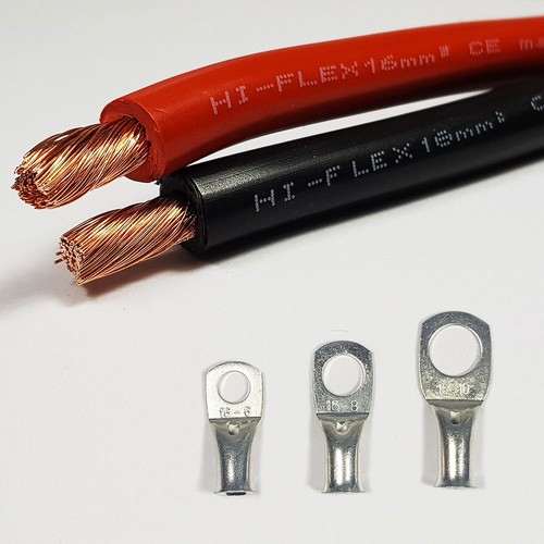 16mm2 battery cable - 16mm2, red