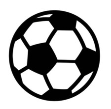 Football Decal Stickers Choose Your Pack Size And Colour