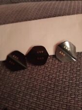 black Dart flights with Ann name personalised 