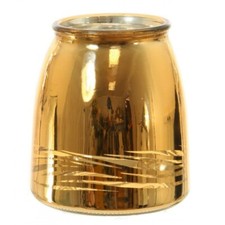 Metallic Swirl Gold Glass