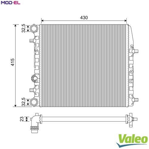 Radiator engine cooling - cooling, 733062