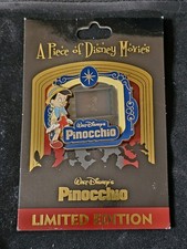 Disney Pins: A Piece of Disney Movies - Pinocchio, Jiminy Cricket, LE 2000