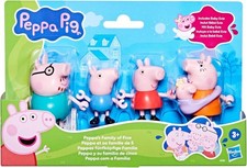 Peppa Pig – Family of 5 Figure Set (Includes Baby Evie)  Official Hasbro Toy 