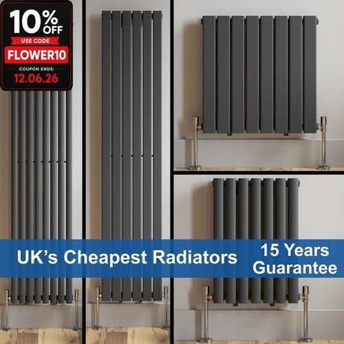 Anthracite designer radiator - designer,